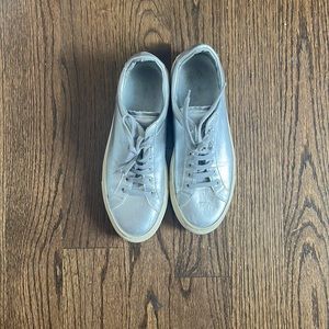 Common project silver sneakers